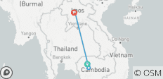  Circuit privé de 7 jours au Cambodge et au Laos, de Siem Reap à Luang Prabang - 5 destinations 