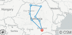  Customiazed Romania Private Trip Around Carpathians with Driver Guide, Daily Departure - 10 destinations 
