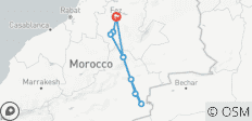  Woestijnavontuur van 2 dagen&amp;1 nacht met vertrek&amp;terugkomst in Fez - 9 bestemmingen 