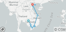  Von Vietnam nach Kambodscha 17 Tage - 13 Destinationen 