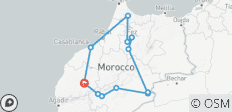  Circuit privé de 9 jours au Maroc depuis Marrakech via le désert du Sahara - 12 destinations 
