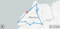  Circuito Privado de 10 Días desde Casablanca al Desierto, Pueblos Bereberes y Costa - 13 destinos 