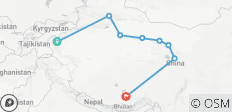  Zijderoute&amp;Tibet verkennen 15D - 8 bestemmingen 