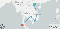  Odyssey Vietnam - Cambodia - Thailand In 22 Days - 15 destinations 
