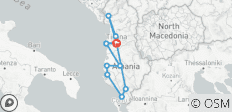  8-tägige Juwelen von Albanien Tour mit optionalen Besichtigungen - 13 Destinationen 