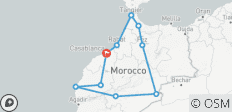  12-daagse rondreis: Rondreis door Marokko met vertrek vanuit Casablanca - 11 bestemmingen 