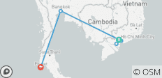  Du Vietnam à la Thaïlande en 8 jours - 6 destinations 