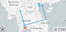  Van Vietnam naar Thailand in 14 dagen - 7 bestemmingen 