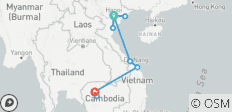  Explorez les sentiers du patrimoine du Viêt Nam et du Cambodge en 14 jours - 11 destinations 