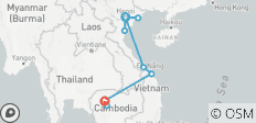  Explorer le Vietnam et les sentiers patrimoniaux du Cambodge en 14 jours - Circuit privé - 11 destinations 