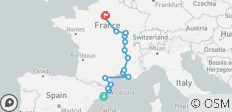  Catalonië, de Provence, Bourgondië &amp; Parijs (16 bestemmingen) - 16 bestemmingen 