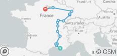  Cote d Azur, Burgundy and Alsace - 16 destinations 