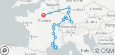  Cote d Azur, Burgundy, Alsace and Black Forest - 23 destinations 