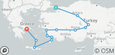  Great Turkey, Rhodes and Crete End Athens - 13 destinations 