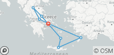  Rhodos, Kreta &amp; continentaal Griekenland (8 bestemmingen) - 8 bestemmingen 