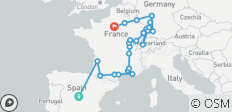  Spain, Burgundy, Alsace and Black Forest - 26 destinations 