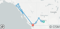  Croisière des icônes des Rocheuses et de l\'Alaska - Calgary → Vancouver (2025) - 13 destinations 