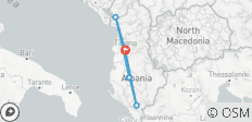  Albanien von Nord nach Süd in 4 Tagen Tour mit engagiertem Reiseleiter und Auto - 5 Destinationen 