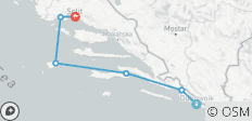  Dubrovnik naar Split enkele reis, MS Desire 2025 - 6 bestemmingen 