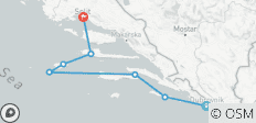  Enkele reis Dubrovnik naar Split, MS My Way 2025 - 8 bestemmingen 