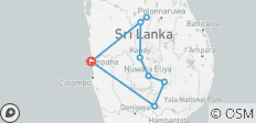  Circuit de 03 jours à Sigiriya, Kandy, Nuwara Eliya, Ella et Udawalawe - 8 destinations 