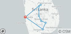  Circuit de 03 jours à Sigiriya, Kandy, Nuwara Eliya, Ella et Udawalawe - 8 destinations 