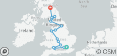  England in a Week (6 Days) - 14 destinations 