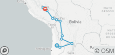  15 Dagen Zuid-Amerikaanse Wonderen: Chili, Bolivia &amp; Peru - 13 bestemmingen 