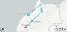  Casablanca naar Marrakech plus Agafay –woestijn - 5 bestemmingen 