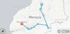  2 Days 1 Night Desert Trip from Fes to Marrakech - 12 destinations 
