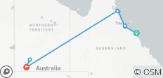  Australië – Van NoordagenQueenslandagennaar Uluru (Zonder Zeiltocht, 13 dagen) - 8 bestemmingen 