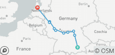  Spiegelungen von Rhein und Main Nürnberg bis Amit der MSterdam - 10 Destinationen 