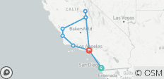  Parcs nationaux Sequoia et Kings Canyon avec San Diego et la côte centrale de la Californie (de San Diego, CA à Los Angeles, CA) (2025) - 8 destinations 