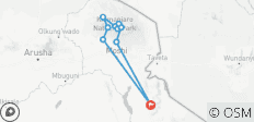  Trek de 7 jours sur la route Machame avec 2 nuits d\'hôtel avant et après l\'ascension en Tanzanie - 11 destinations 