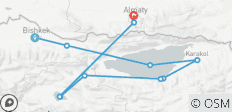  Circuit en groupe de 11 jours au Kazakhstan et au Kirghizstan - 11 destinations 