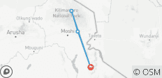  Randonnée d\'une journée sur le Kilimandjaro à un prix abordable - 4 destinations 