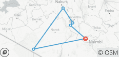  5 Días Masai Mara, Lago Nakuru y Naivasha |Safari en grupo - 6 destinos 