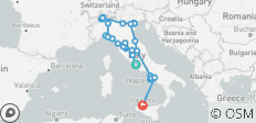  Tutta Italia mit dem schönen Kampanien &amp; Sizilien - 39 Destinationen 