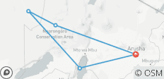  5 dagen Het beste van Tanzania – High –end - 5 bestemmingen 