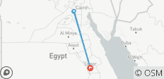  Circuito Guiado Privado a lo más destacado de El Cairo desde Luxor en tren sentado de primera clase - 4 destinos 