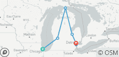  Isla Mackinac (Chicago, IL a Southfield, MI) (2025) - 7 destinos 