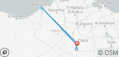  Visita guiada privada de 3 días a El Cairo, Guiza, Alejandría, Saqqara y Dahshur+ Almuerzo - 5 destinos 