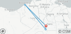  Kairo mit Pyramiden &amp; Alexandria mit Flughafentransfer &amp; Tagesausflügen 2 Tage - 5 Destinationen 