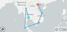  Höhepunkte Thailands &amp; Vietnams mit privatem Reiseführer &amp; Fahrer 19 Tage - 10 Destinationen 