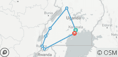  Viaje mágico de 7 días: safaris, chimpancés y gorilas de montaña en Uganda - 7 destinos 