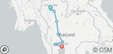  Schätze von Thailands 8 Tage - von Chiang Mai nach Süden, Kleingruppentour (andere Sprachen) - 8 Destinationen 