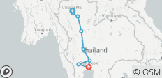  Schätze von Thailand 4 Tage, Kleingruppentour (andere Sprachen) - 8 Destinationen 