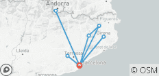  Barcelona mit Montserrat, Besalu, Rupit, Girona &amp; Andorra 6 Tage - 10 Destinationen 