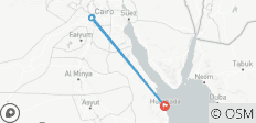  Circuit privé au Caire depuis Hurghada par avion - 4 destinations 