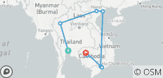  15 dagen Thailand, Cambodja&amp;Vietnam Odyssee Rondreis door (privégids &amp; chauffeur） - 9 bestemmingen 